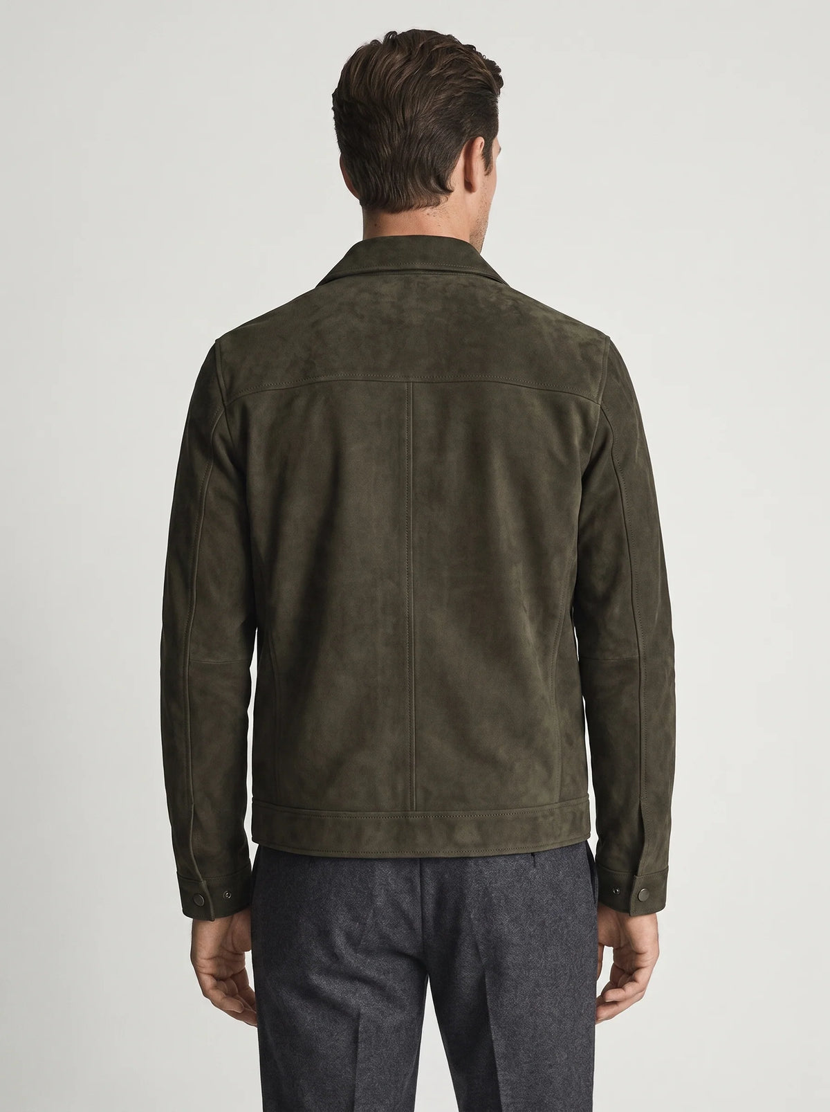 Herren Vintage Fliegerjacke mit Reißverschluss für Freizeit