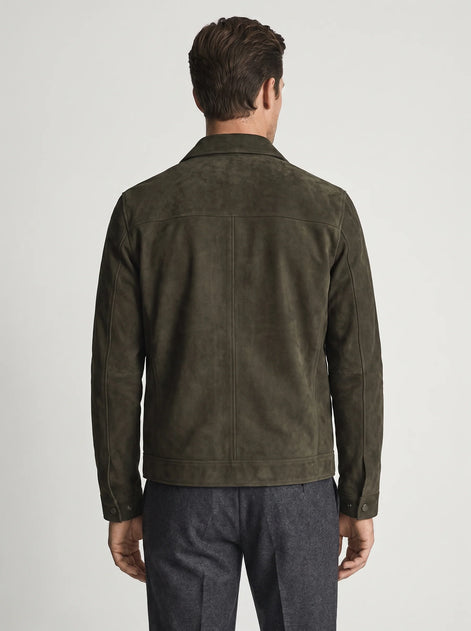 Herren Vintage Fliegerjacke mit Reißverschluss für Freizeit