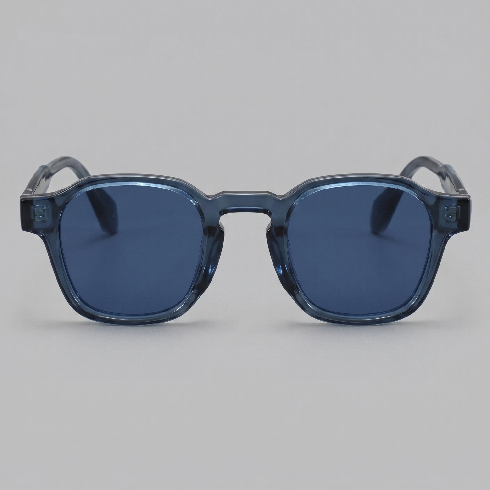 Herren Vintage Quadratische Sonnenbrillen Mit Dunklen Gläsern