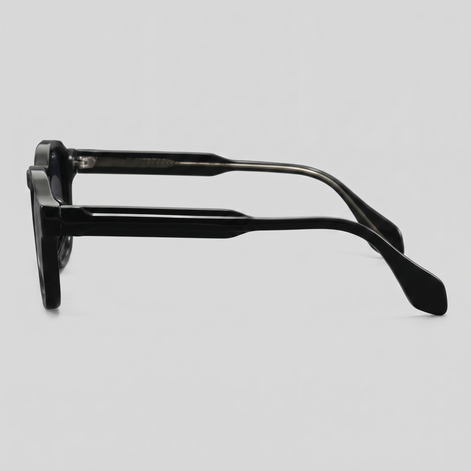 Herren Vintage Quadratische Sonnenbrillen Mit Dunklen Gläsern