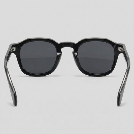 Herren Vintage Quadratische Sonnenbrillen Mit Dunklen Gläsern