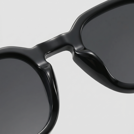 Herren Vintage Quadratische Sonnenbrillen Mit Dunklen Gläsern