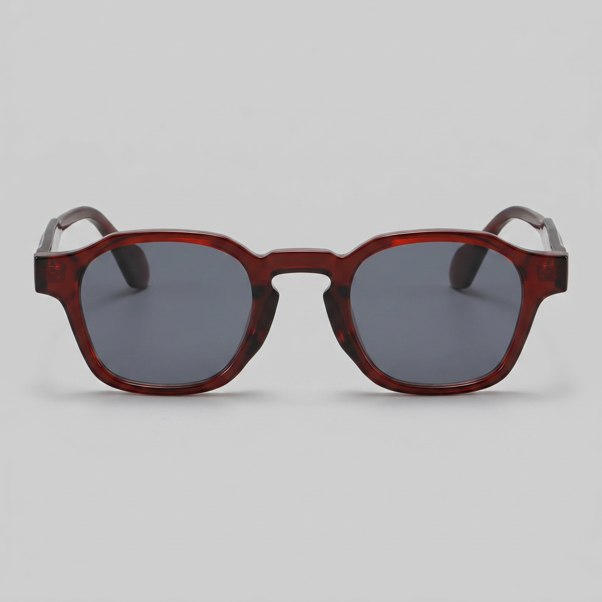 Herren Vintage Quadratische Sonnenbrillen Mit Dunklen Gläsern