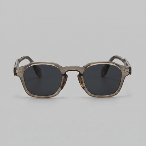 Herren Vintage Quadratische Sonnenbrillen Mit Dunklen Gläsern