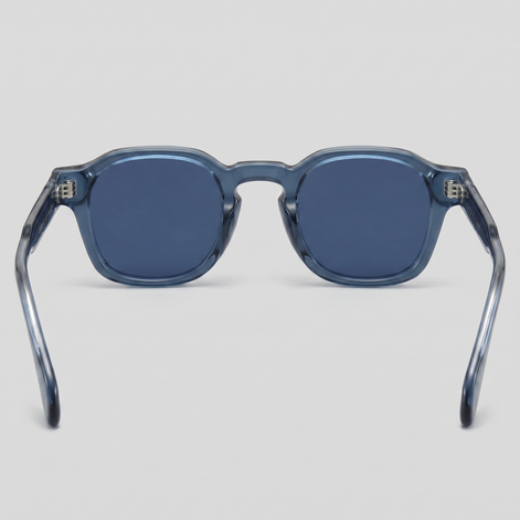Herren Vintage Quadratische Sonnenbrillen Mit Dunklen Gläsern