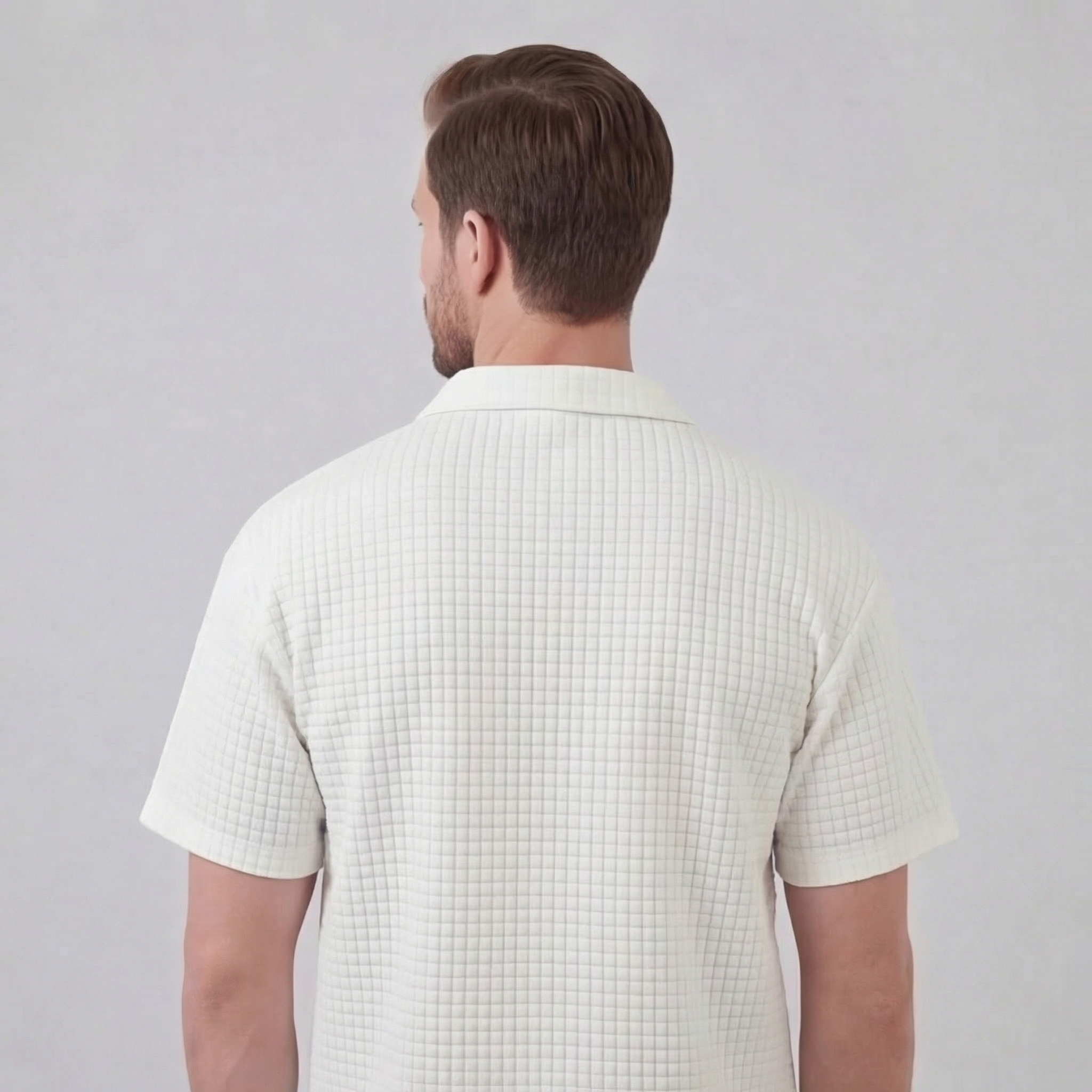 Herren Waffelstrick Kurzes Outfit Sommer Set