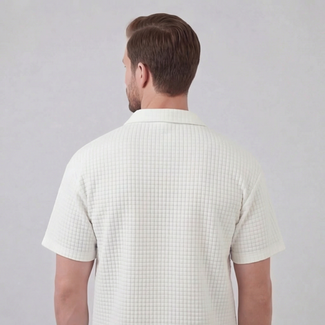 Herren Waffelstrick Kurzes Outfit Sommer Set