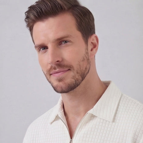 Herren Waffelstrick Kurzes Outfit Sommer Set