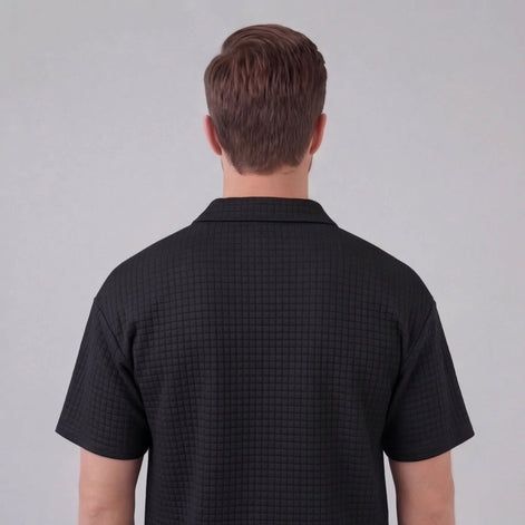 Herren Waffelstrick Kurzes Outfit Sommer Set