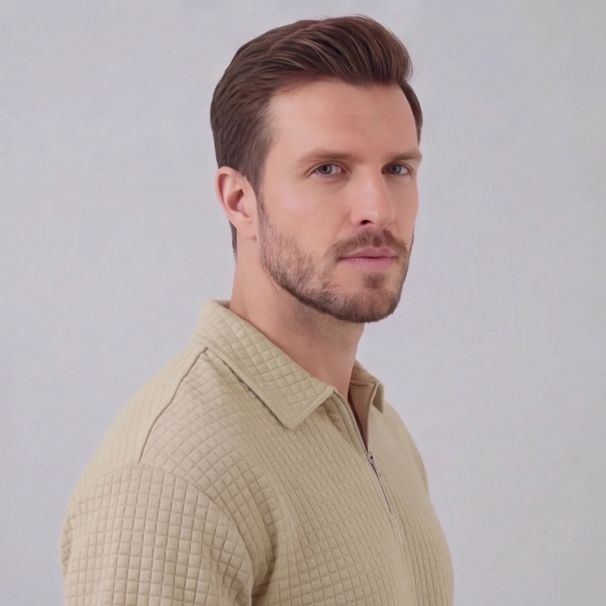 Herren Waffelstrick Kurzes Outfit Sommer Set