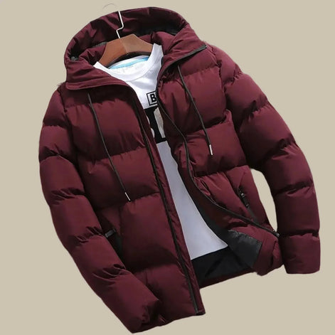 Herren Wasserdichte Steppjacke mit Kapuze