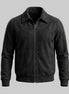 Herren Wildleder Bomberjacke im Harrington-Stil