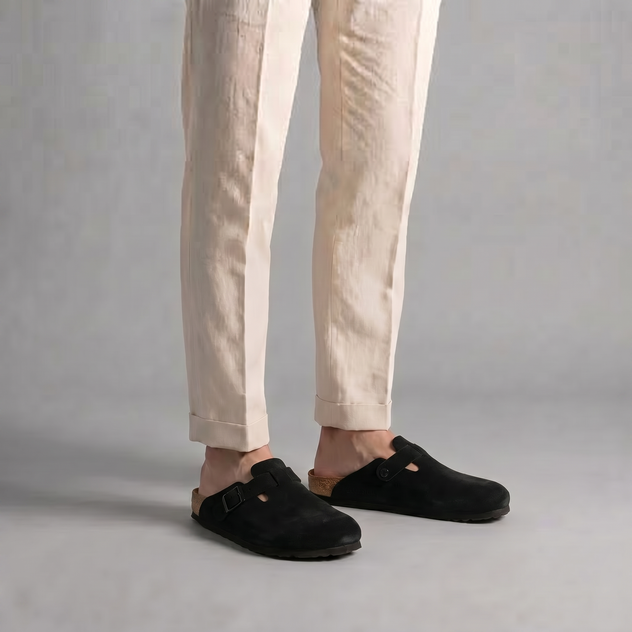 Herren Wildleder Clogs Stilvolle Komfort Loafer