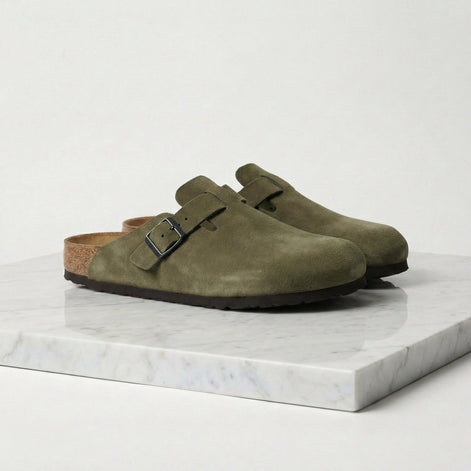 Herren Wildleder Clogs Stilvolle Komfort Loafer