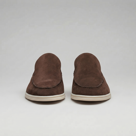 Herren Wildleder Loafer Mules ohne Fersenriemen