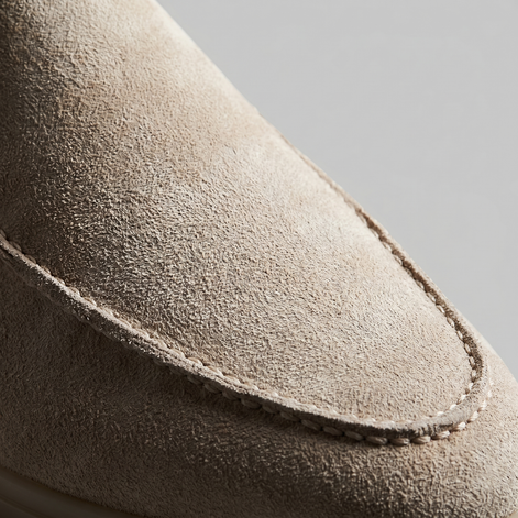 Herren Wildleder Loafer Mules ohne Fersenriemen