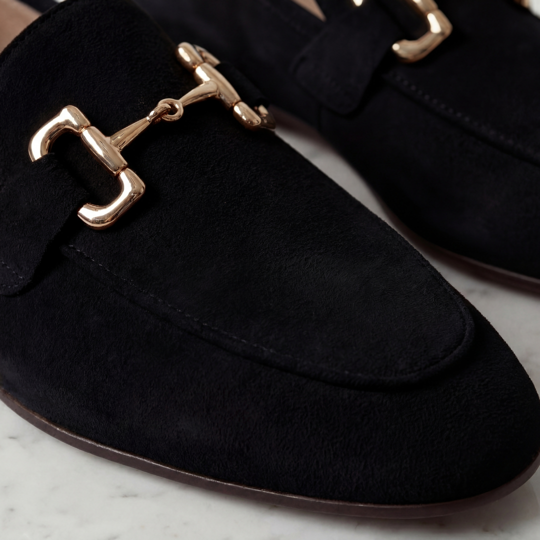 Herren Wildleder Loafers Mit Horsebit Detail