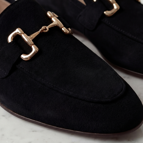 Herren Wildleder Loafers Mit Horsebit Detail