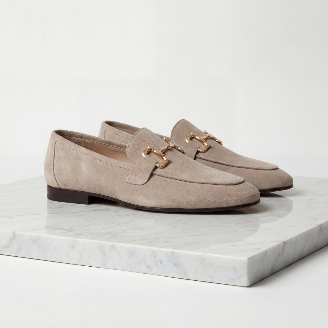 Herren Wildleder Loafers Mit Horsebit Detail