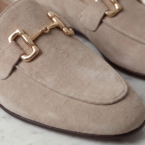 Herren Wildleder Loafers Mit Horsebit Detail