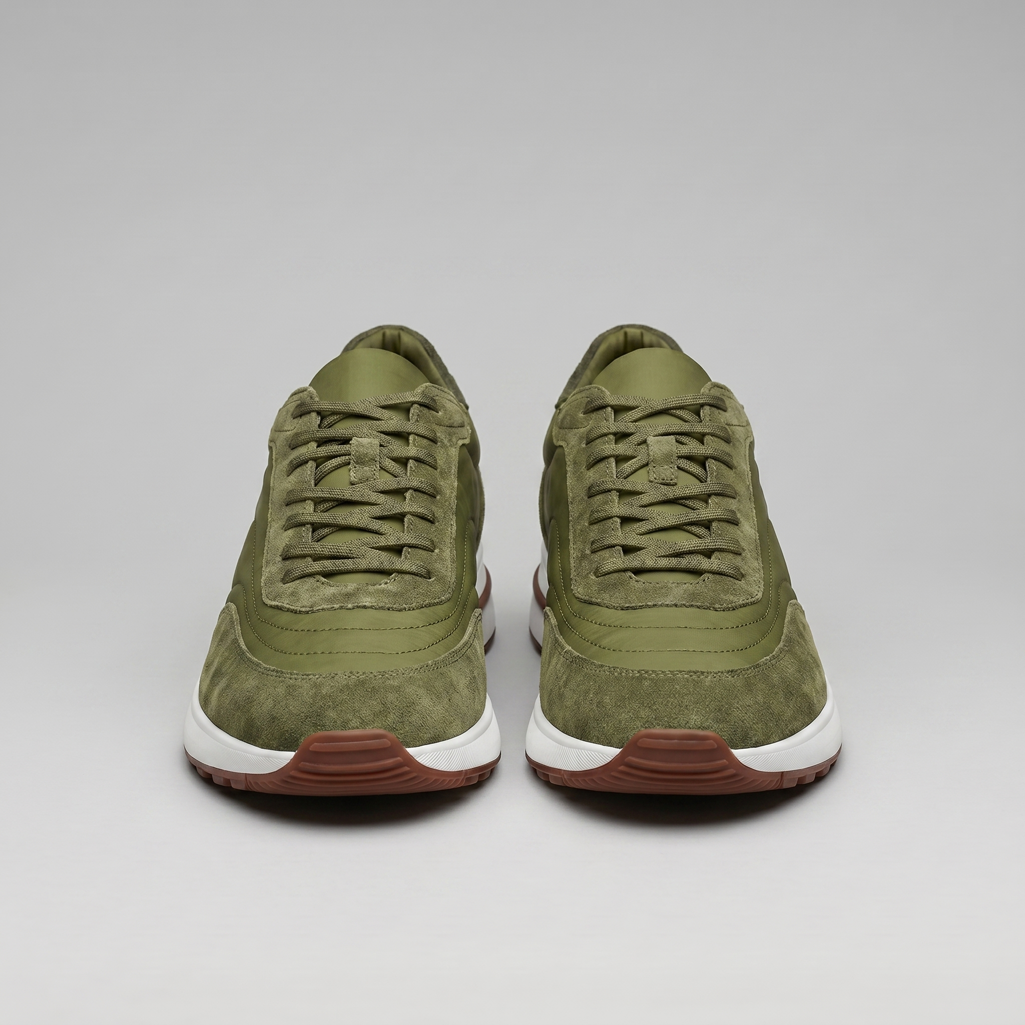 Herren Wildleder Panel Schnürschuhe