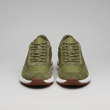 Herren Wildleder Panel Schnürschuhe