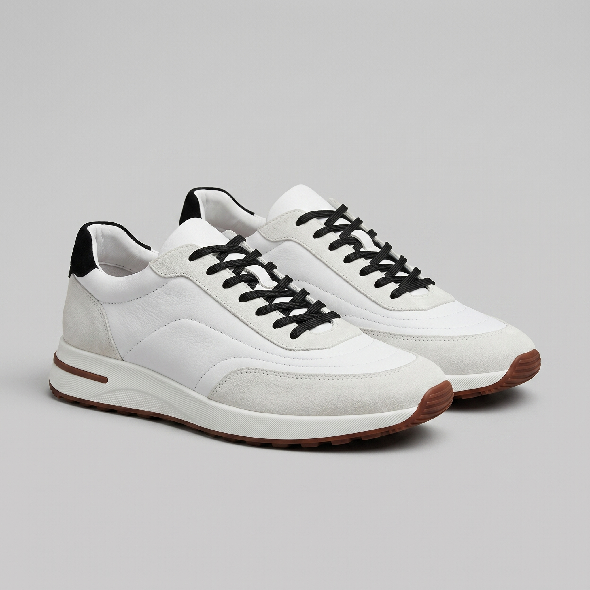 Herren Wildleder Panel Schnürschuhe