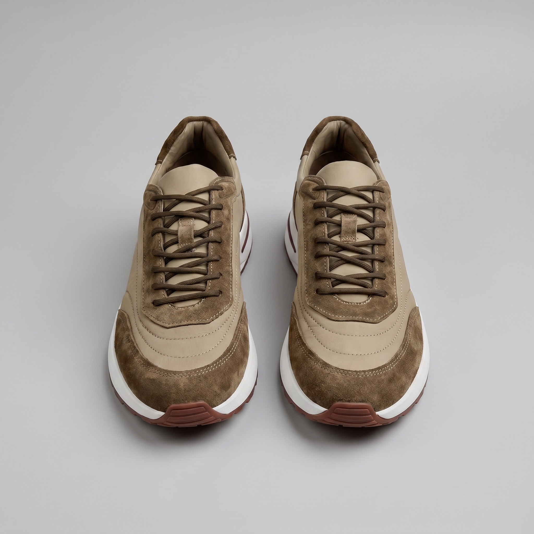 Herren Wildleder Panel Schnürschuhe