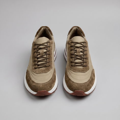 Herren Wildleder Panel Schnürschuhe