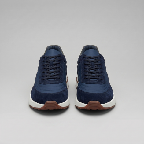 Herren Wildleder Panel Schnürschuhe