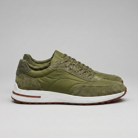 Herren Wildleder Panel Schnürschuhe
