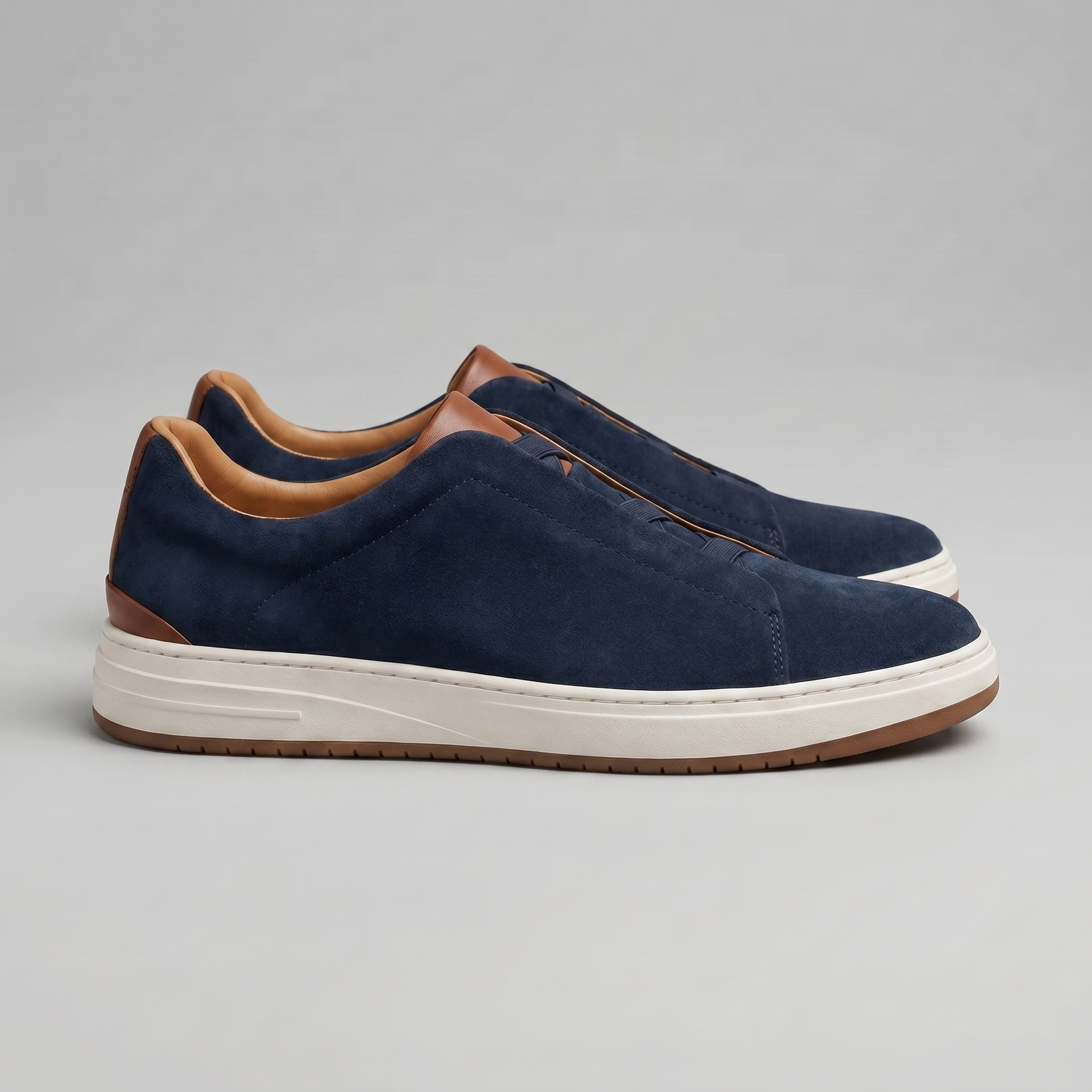 Herren Wildleder Slip-On Freizeitsneaker
