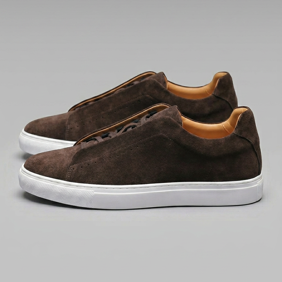 Herren Wildleder Sneaker Niedrigprofil