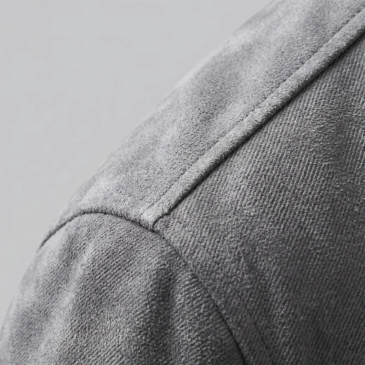 Herren Wildlederjacke mit Reißverschlusskragen