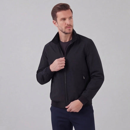 Herren Winddichte Hochkragenjacke Windschutz