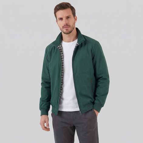 Herren Winddichte Hochkragenjacke Windschutz