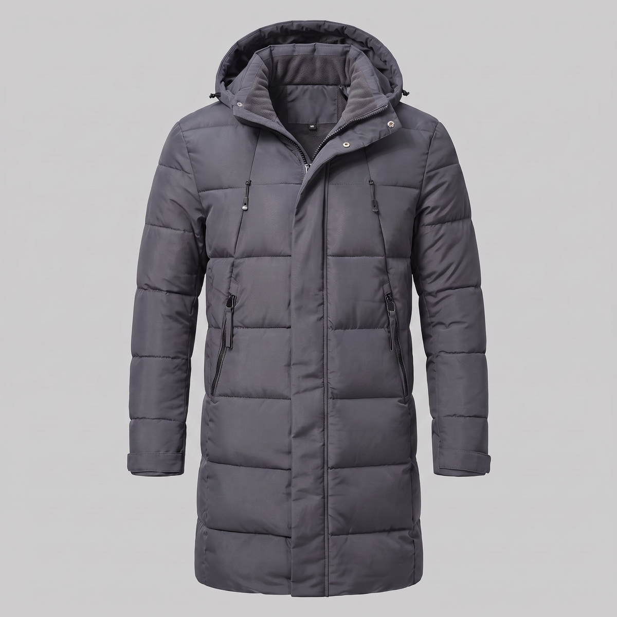 Herren Winddichte Wattierte Parka-Jacke