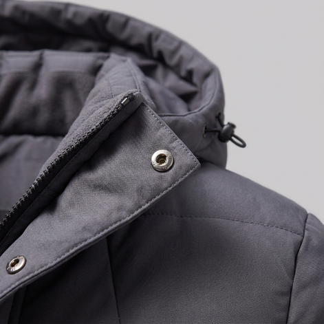Herren Winddichte Wattierte Parka-Jacke