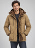 Herren Winterjacke mit Fleecefutter und abnehmbarer Kapuze