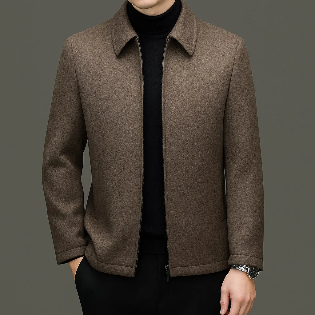 Herren Wolljacke Taillierte Herbstjacke