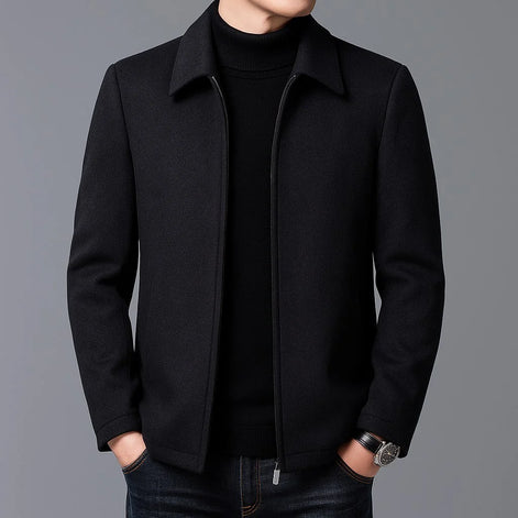 Herren Wolljacke Taillierte Herbstjacke