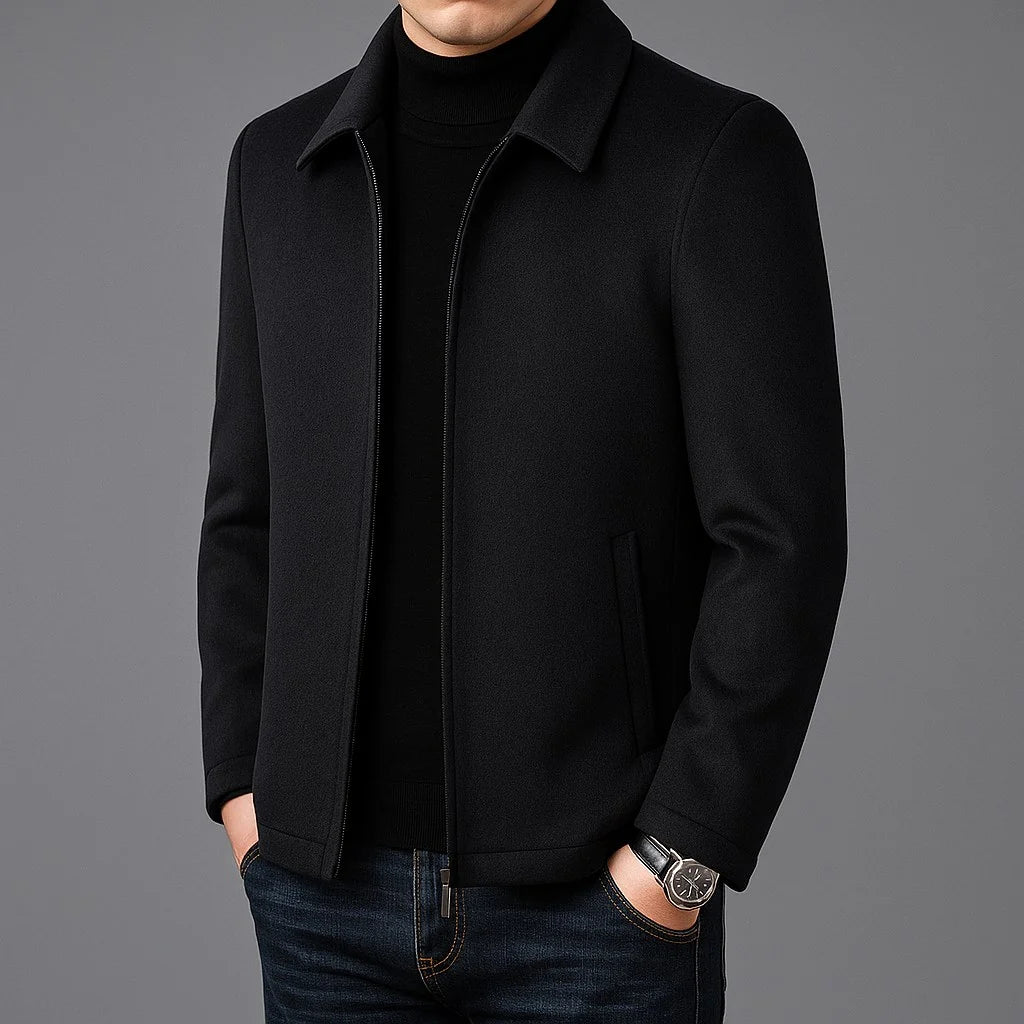 Herren Wolljacke Taillierte Herbstjacke