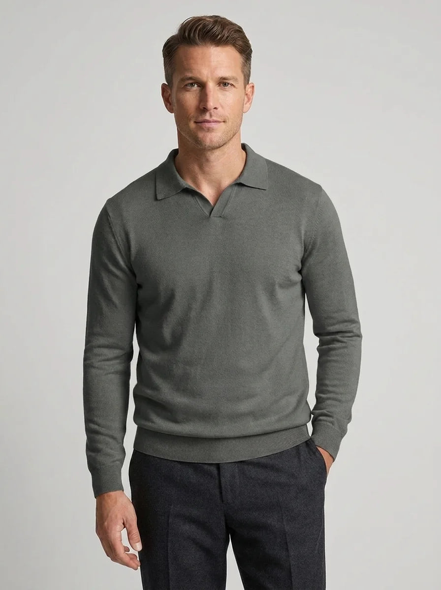 Herren Wollpullover mit langen Ärmeln für Herbst und Winter