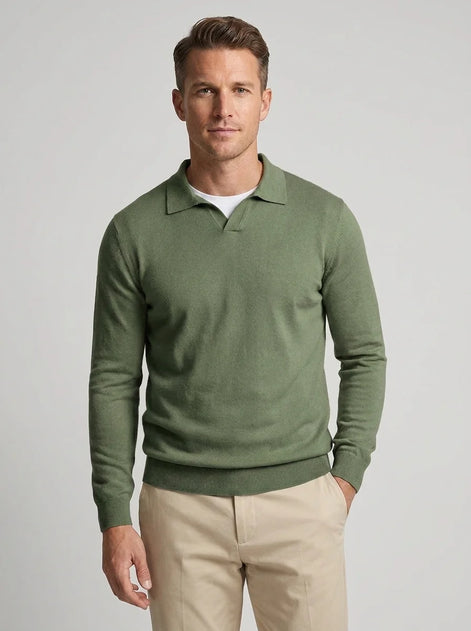 Herren Wollpullover mit langen Ärmeln für Herbst und Winter
