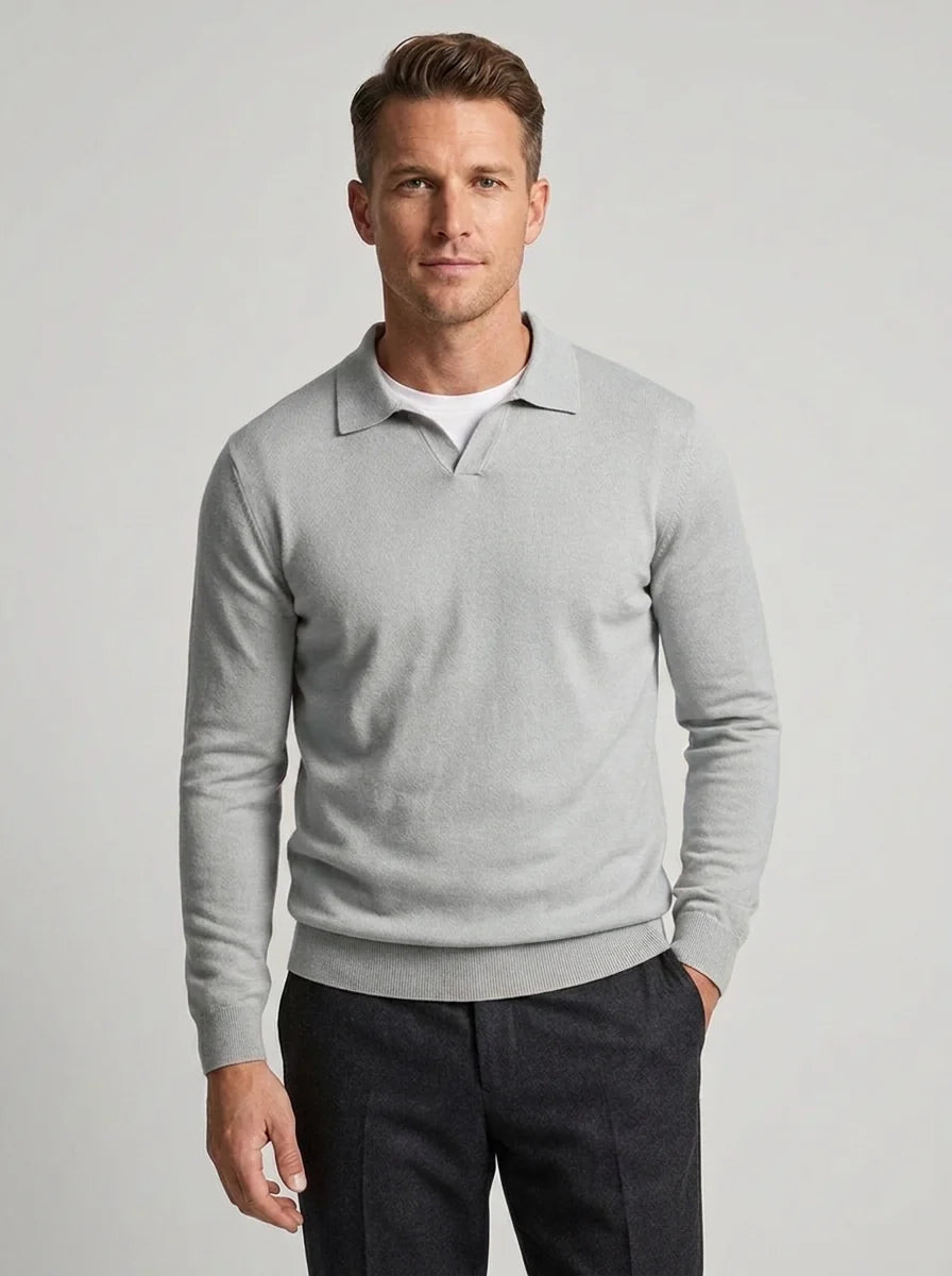 Herren Wollpullover mit langen Ärmeln für Herbst und Winter