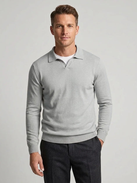 Herren Wollpullover mit langen Ärmeln für Herbst und Winter