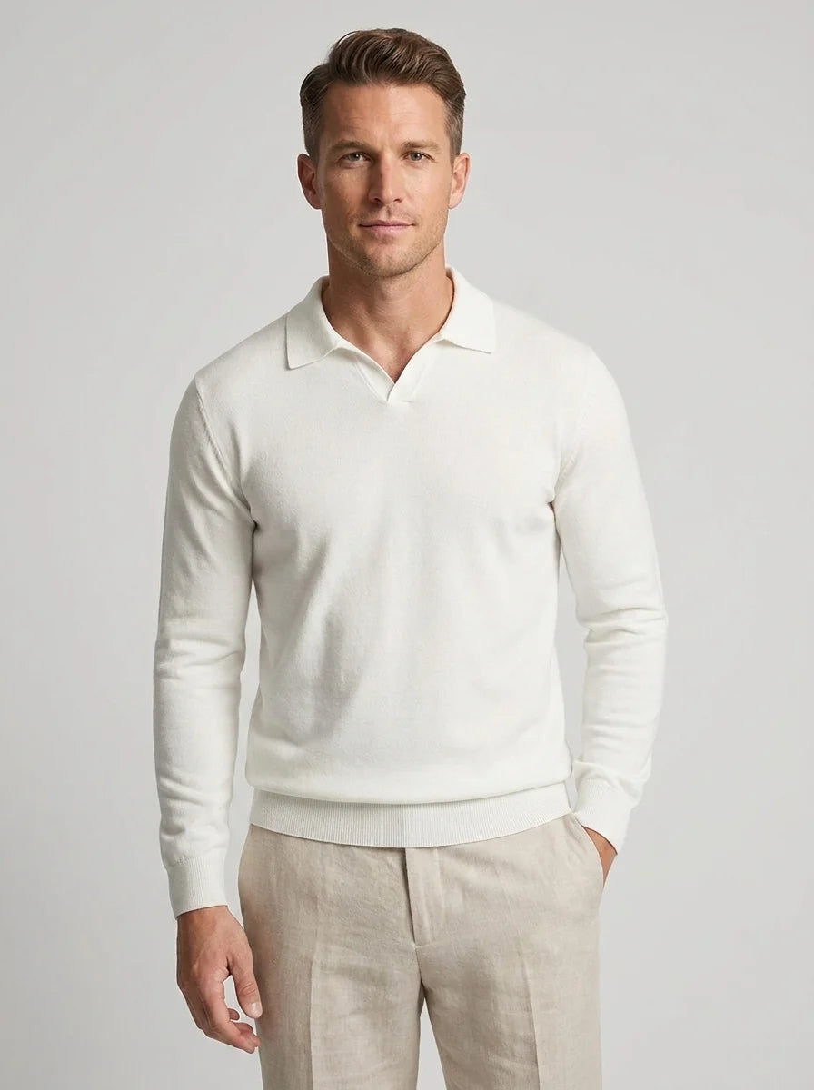 Herren Wollpullover mit langen Ärmeln für Herbst und Winter