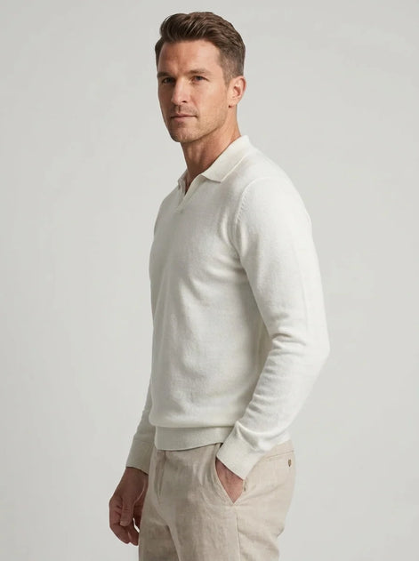 Herren Wollpullover mit langen Ärmeln für Herbst und Winter