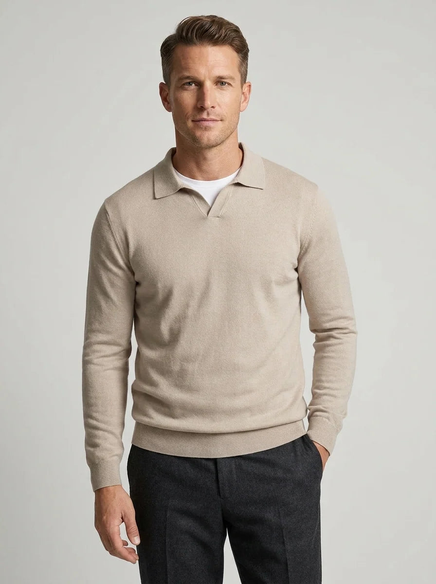 Herren Wollpullover mit langen Ärmeln für Herbst und Winter