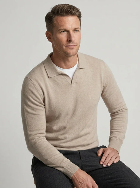 Herren Wollpullover mit langen Ärmeln für Herbst und Winter